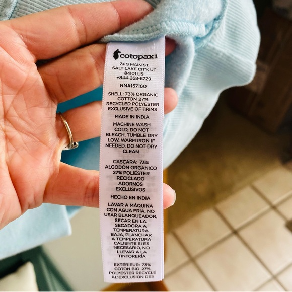 Cotopaxi On The Horizon Organic Cotton Crew Sweatshirt New, Women’s Small - Picture 7 of 8